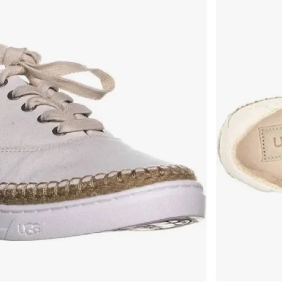 UGG Eyan II Canvas Beige Sneakers 9.5 - Picture 5 of 9